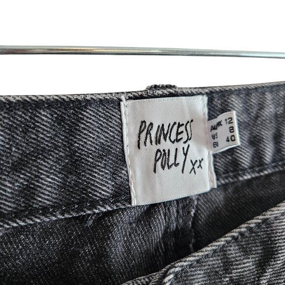 Princess Polly Wide Leg Washed Denim - Picture 4 of 7